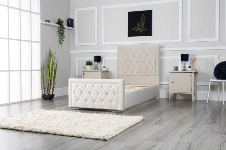 Java Bumper Upholstered Bed - Teds Beds & Mattresses